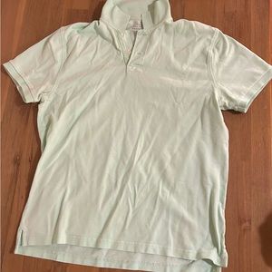 J Crew Men’s Polo, Light Green, Medium